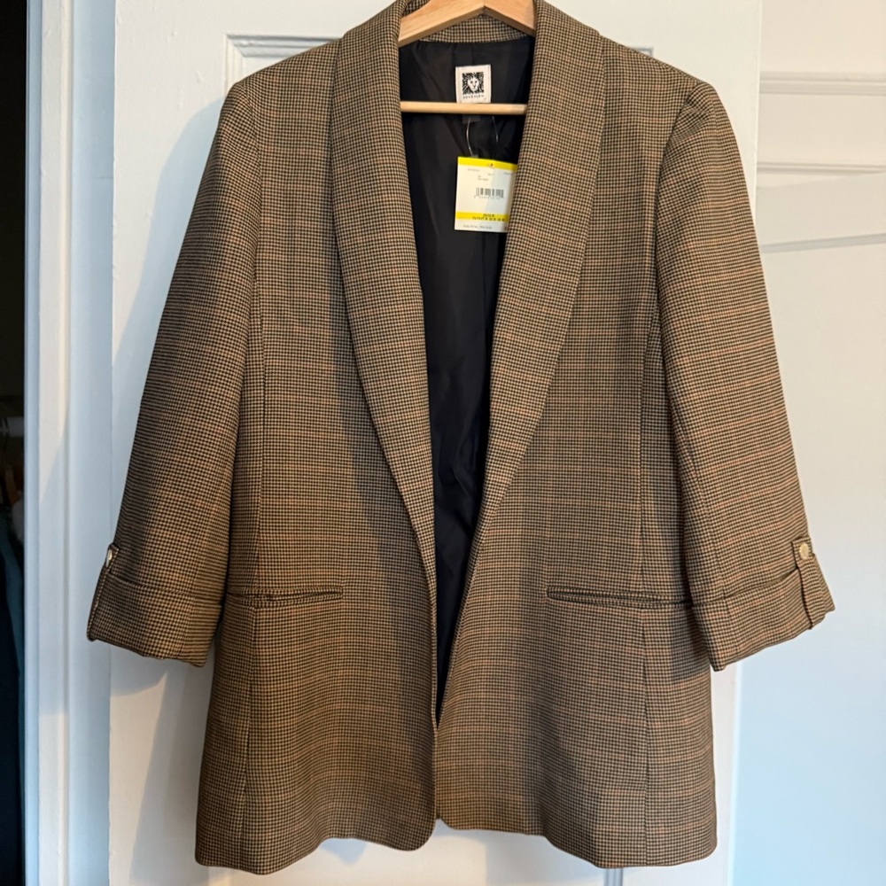 NWT ANNE KLEIN Women’s Blazer with cropped sleeves | Size M